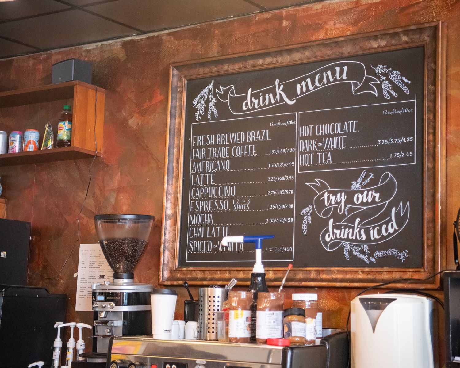 Penny Path Cafe & Crepe Shop's coffee menu in High Point, NC