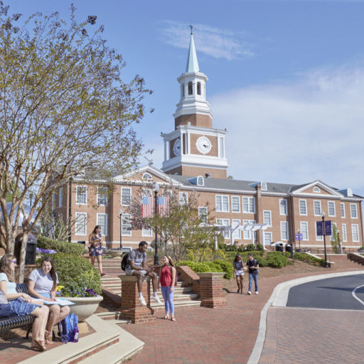 Feature image of students walking on the High Point University Campus