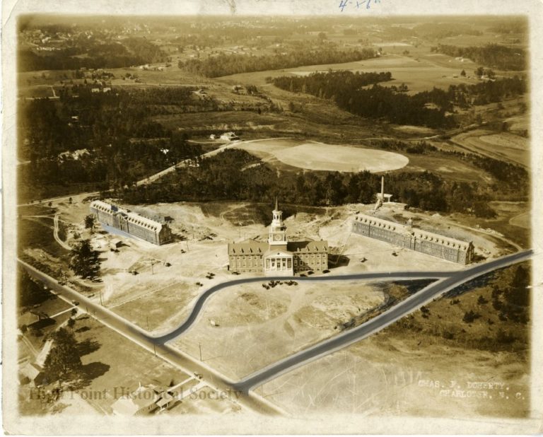 Aerial view of High Point College, 1924.