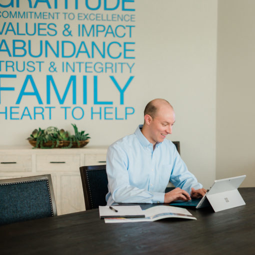 Feature Image of Brad Clinard working at Clinard Financial in High Point, NC