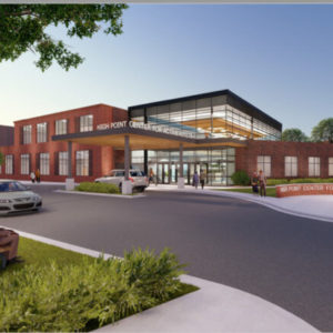 Feature image of a rendering for the High Point Community Center in High Point, NC
