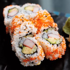 a photo of a California Roll/Sushi from Thai Basil