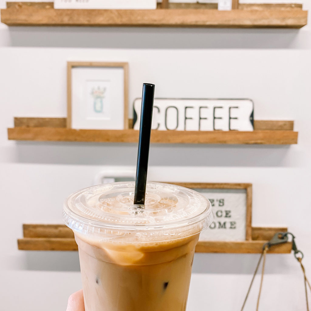 An iced coffee from Black Dog Home & Cafe in High Point.
