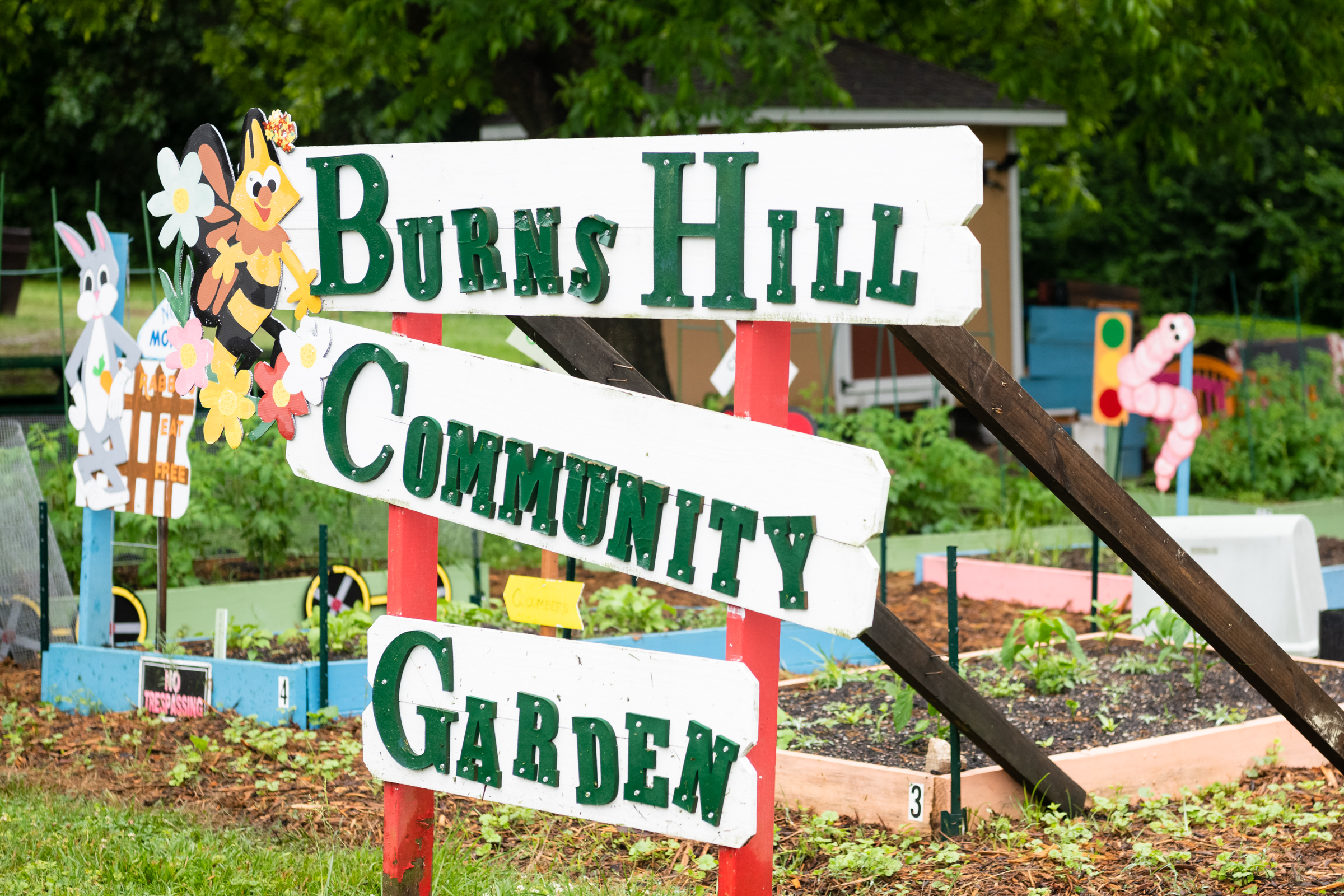 Burns Hill Community Garden is located in High Point, NC and works to combat food insecurity in High Point.