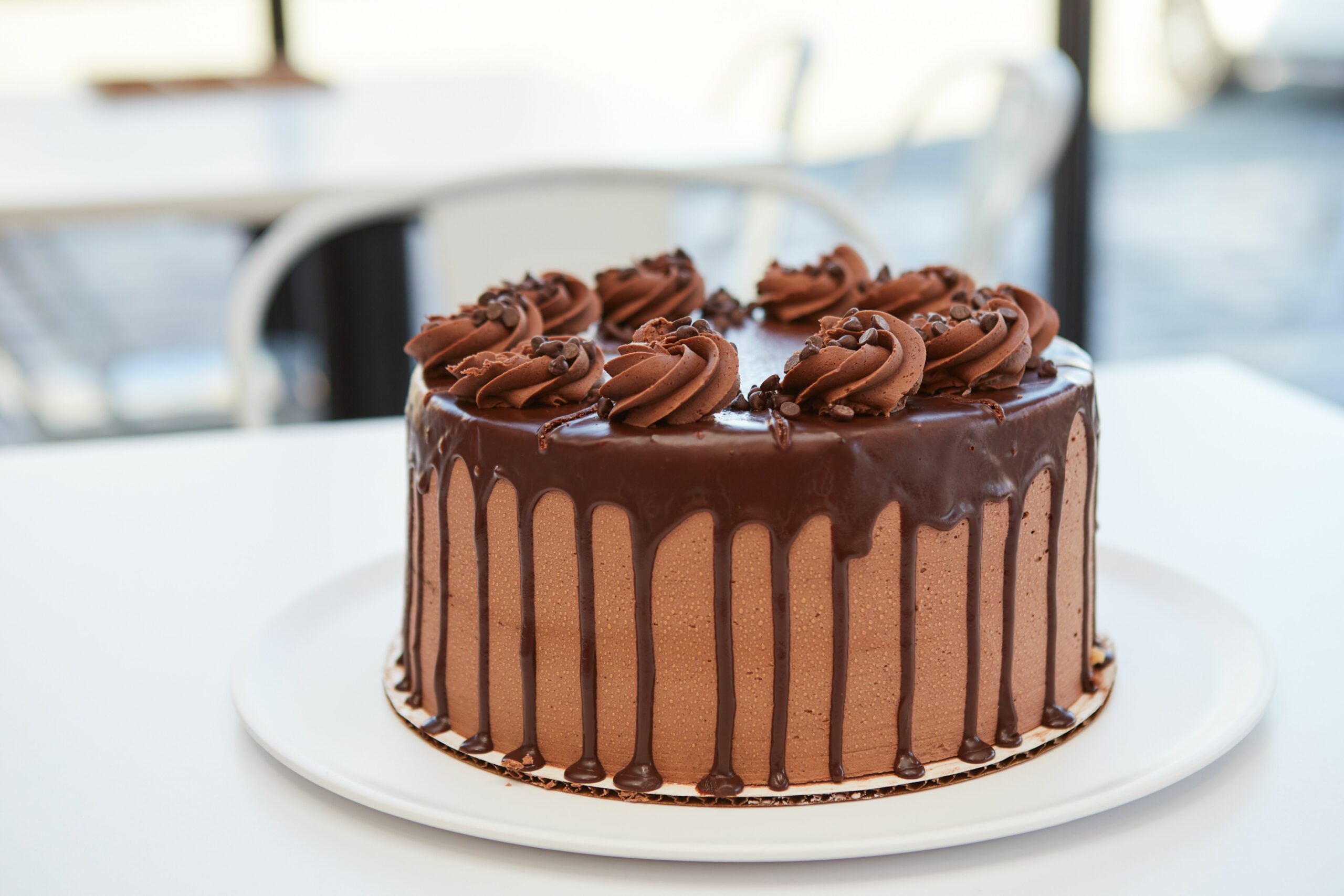 A chocolate cake at Sweet Dough Bake Shop in High Point, NC.