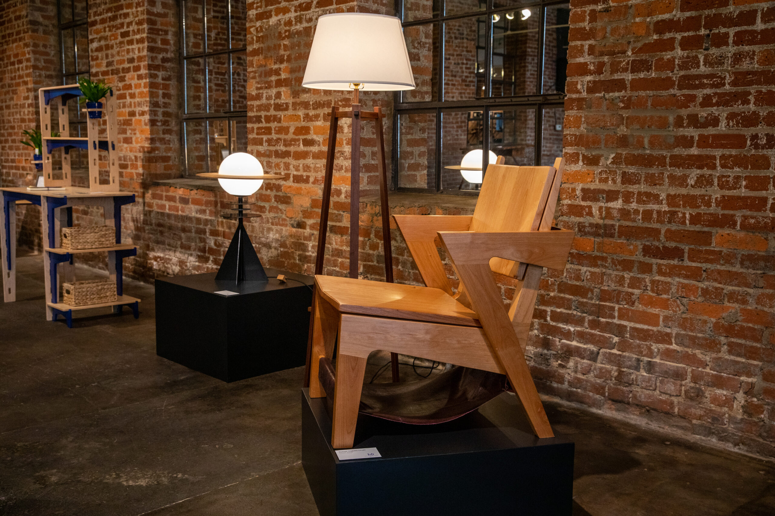 A chair and lamp – two entries in the ISFD Innovation+Design competition.