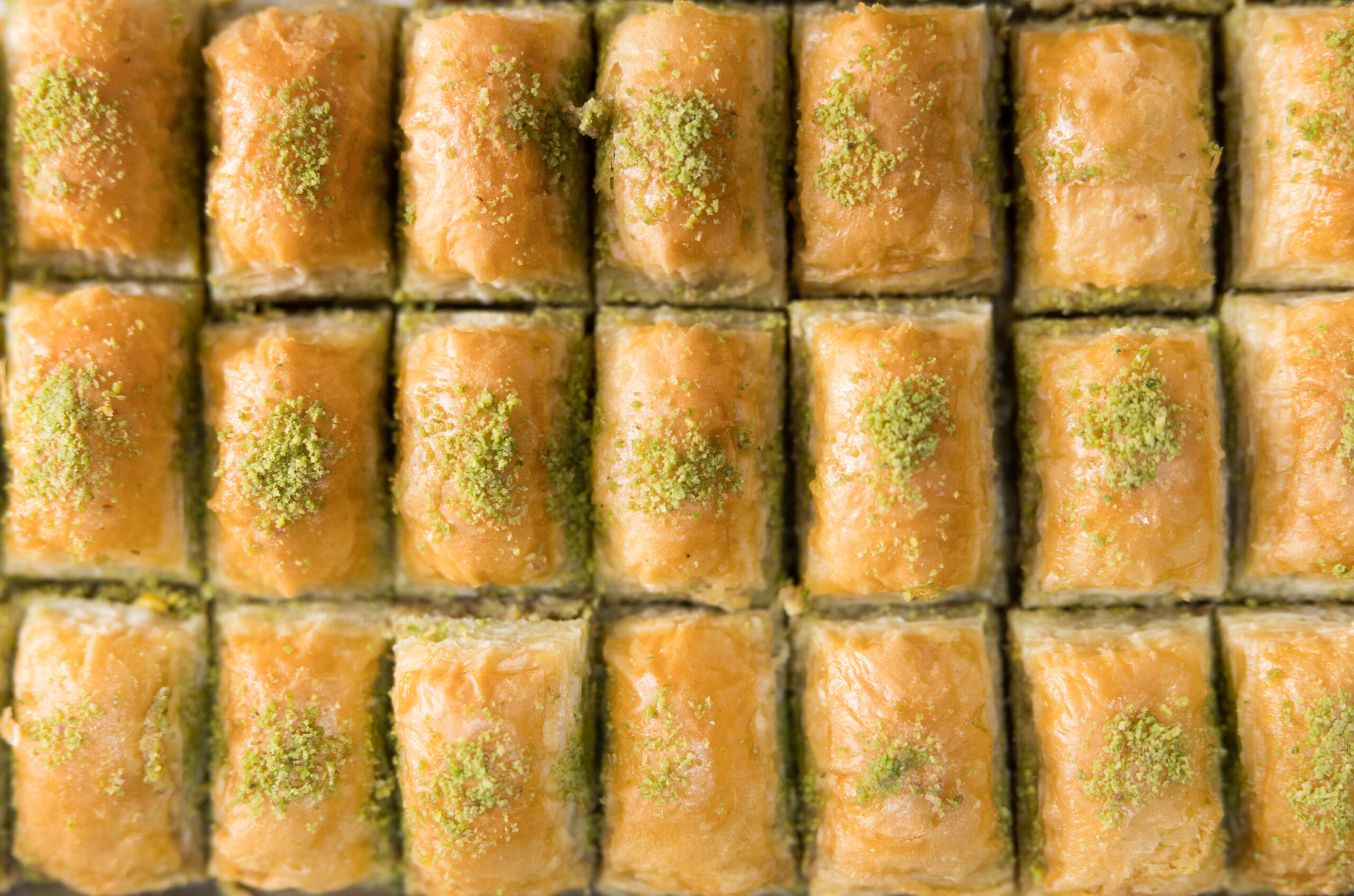 Baklava served at Odeh's