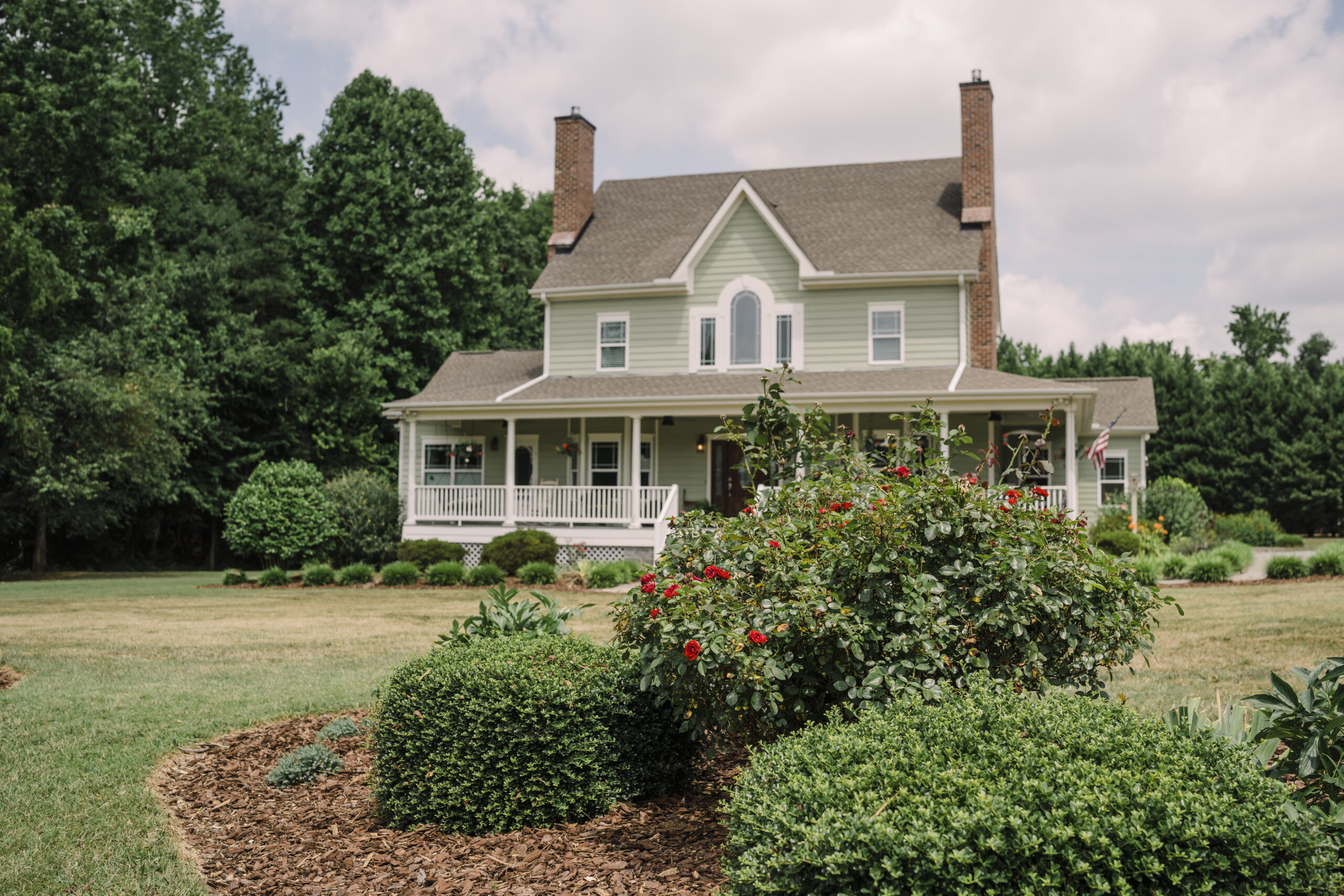 The Seven Oaks Bed & Breakfast, stands on the grounds in High Point, NC.