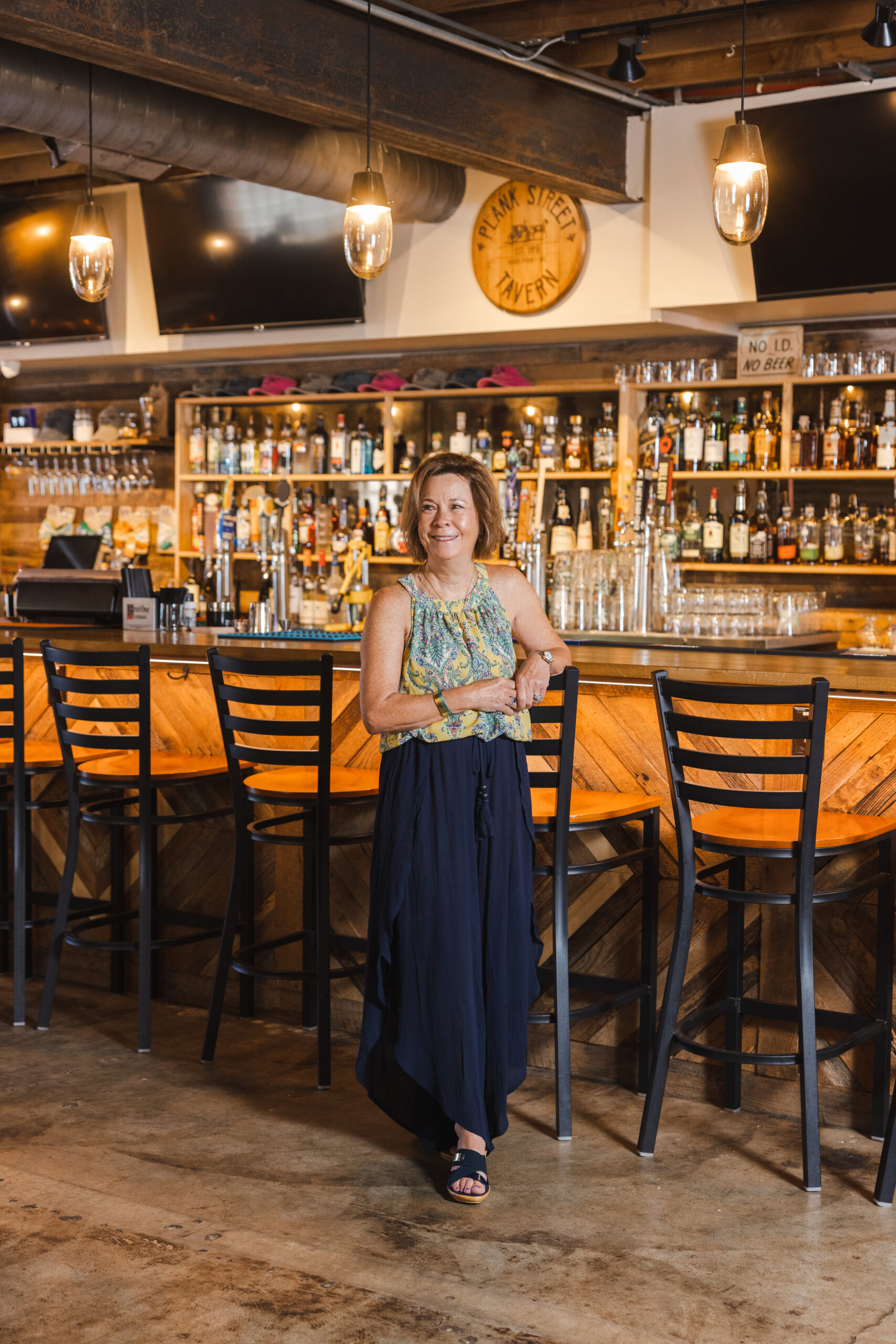 Pam Hubay, owner of Plank Street Tavern in High Point, NC.
