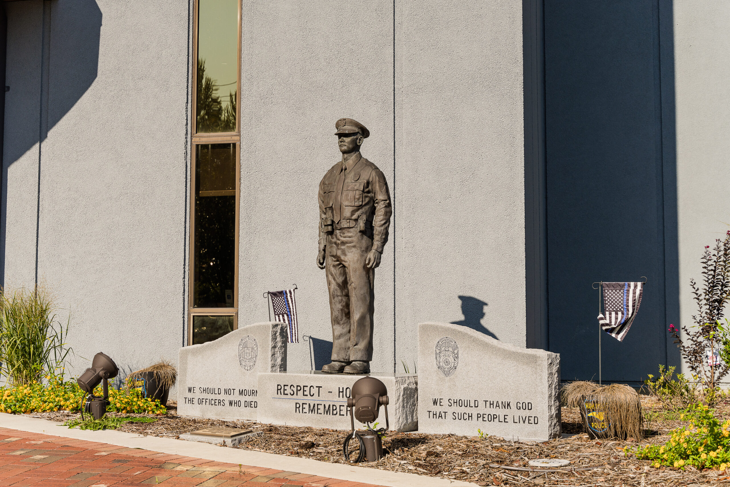 Statue at High Point Police Department