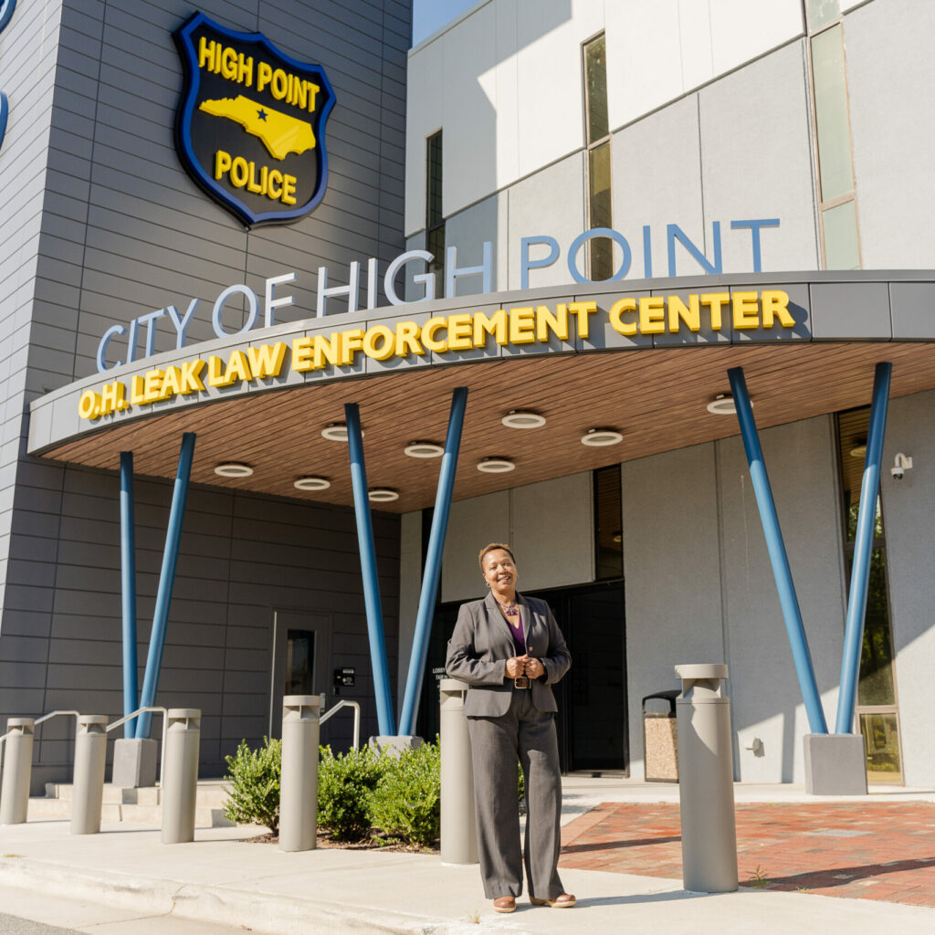Petula Sellars poses for a picture outside of HPPD.
