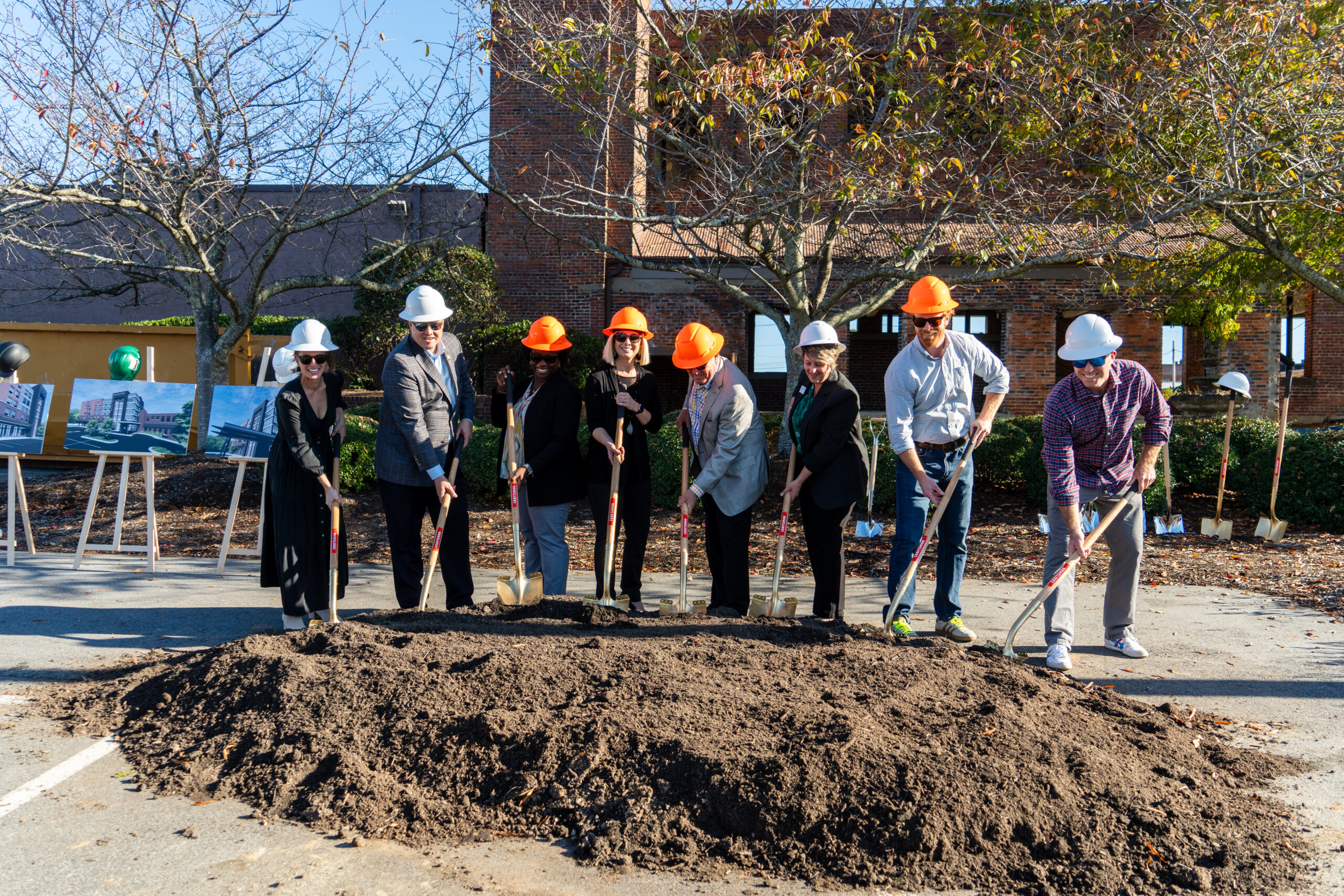 Groundbreaking takes place on a hotel in High Point, NC, the new Springhill Suites by Marriott.